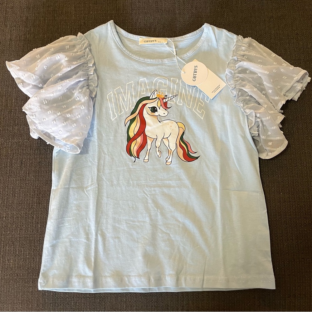 New Girl’s Unicorn Shirt Size 11/12